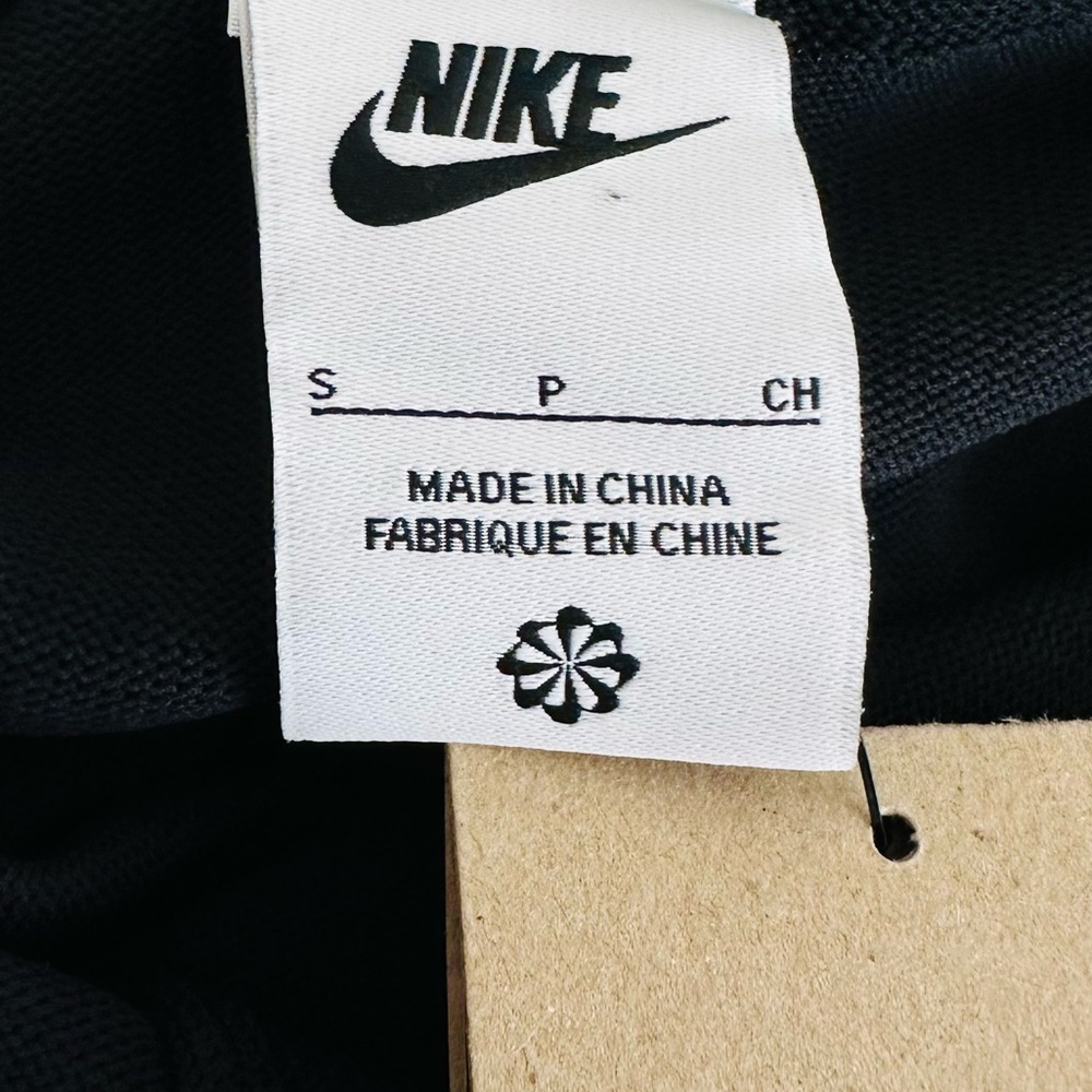 New Nike Sportswear Chill Knit Women's Tight Sweater Short Sleeve Bodysuit Black - Picture 10 of 10